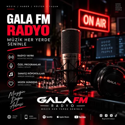 Gala FM Radyo — müzik her yerde seninle