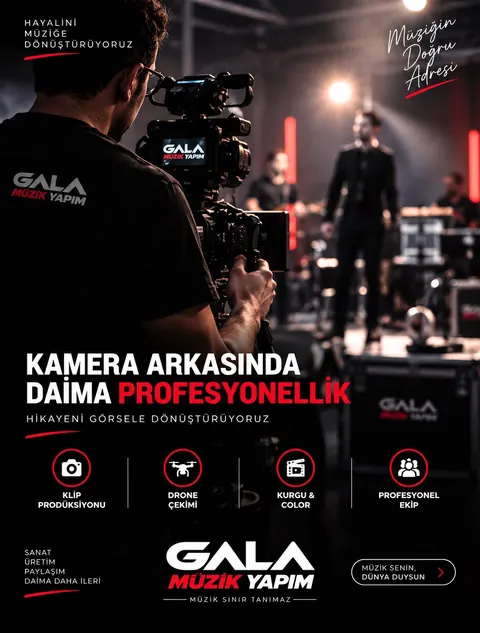 Kamera arkasında daima profesyonellik