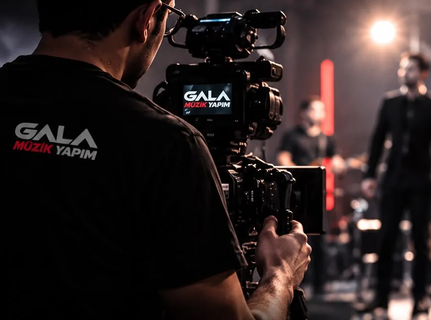 Gala Müzik Yapım kameramanı konser çekiminde